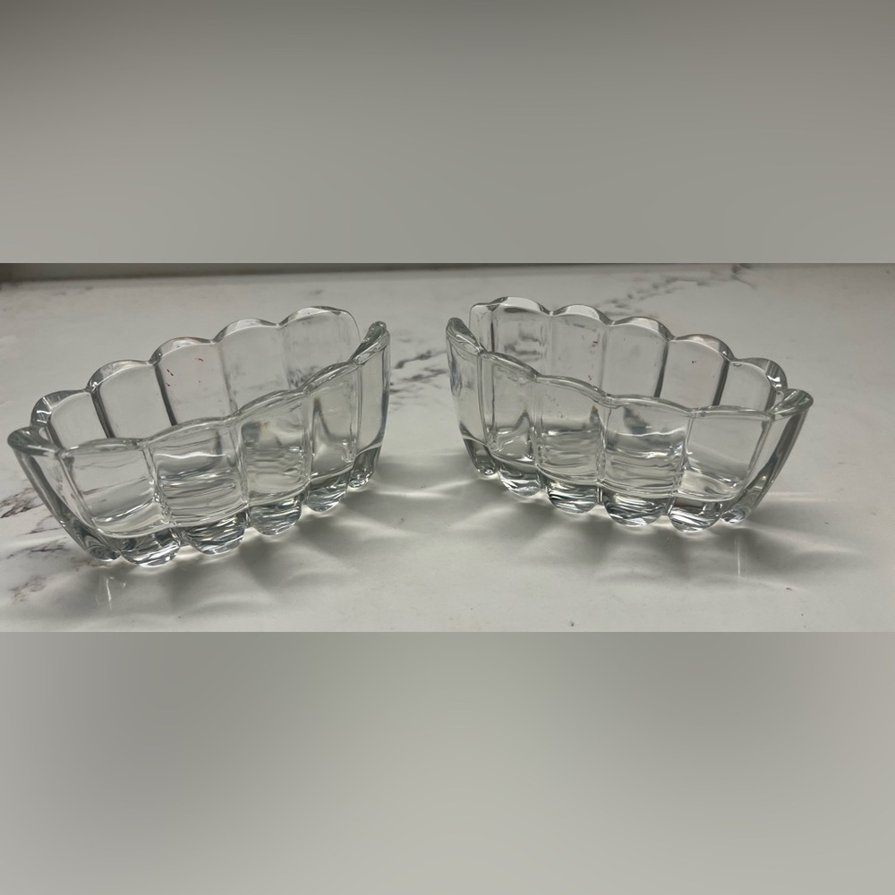 Princess House Crystal silverware holders